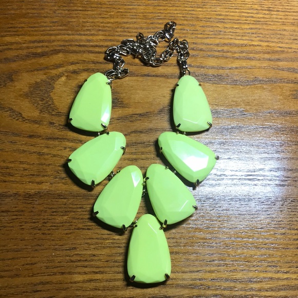 Neon yellow Harlow necklace - Picture 3 of 14